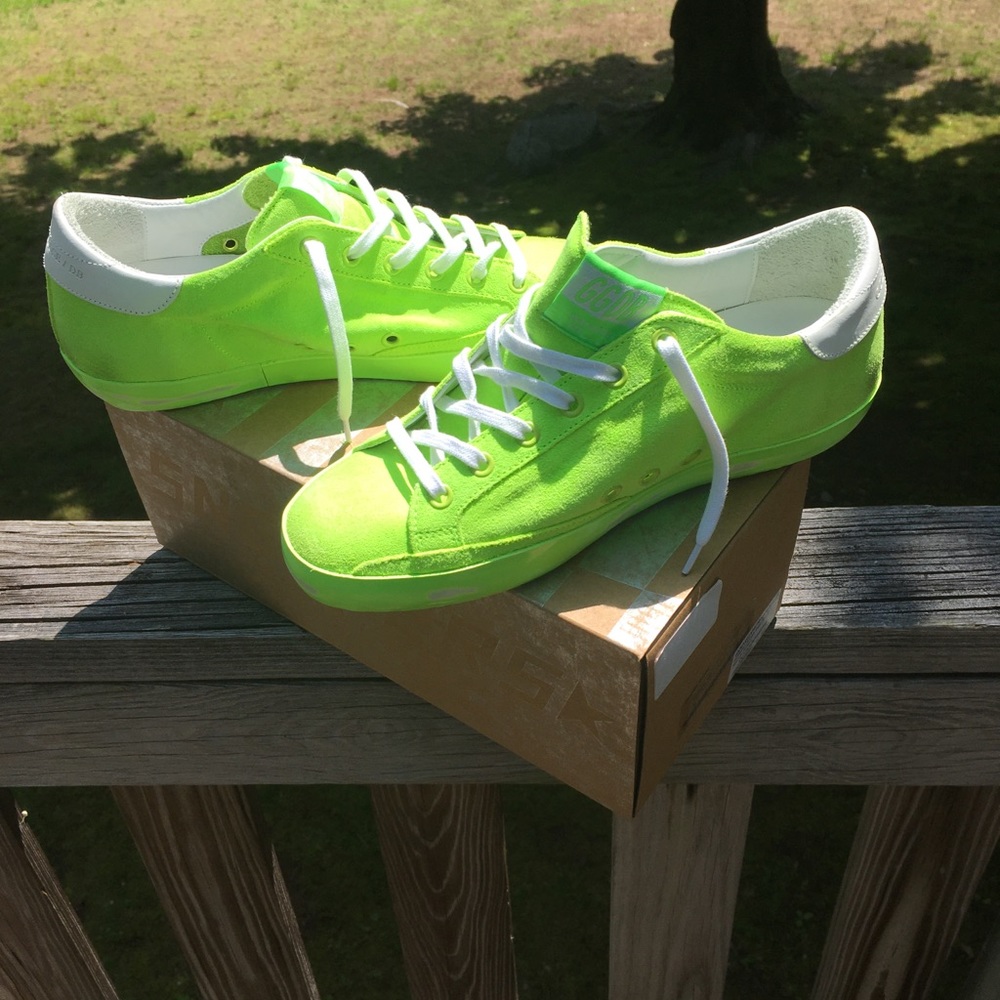 Golden Goose Superstar Sneaker Fluo Green/White 38 - Picture 4 of 9